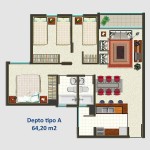 Tipo A 64,20 m2